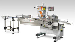 Automatyczny system załadunku. Carina 550 linia pakująca plastikowe wytłoczki.